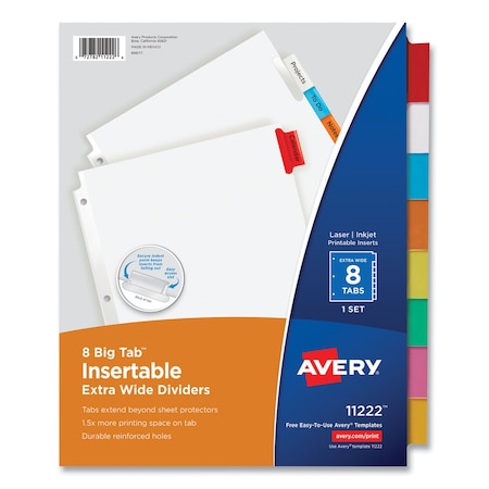 Avery Dennison Index Binder, Pk8 11222